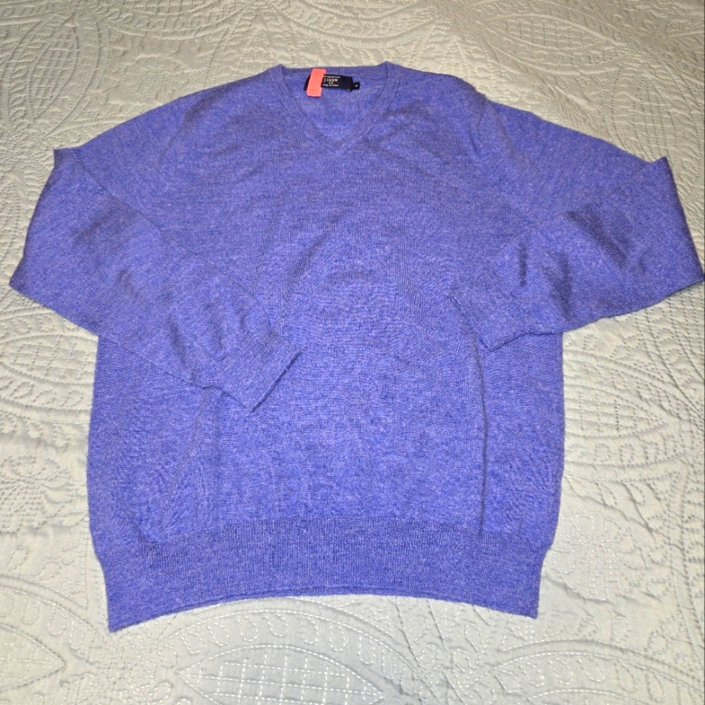 J. Crew Men's M Merino Wool V-neck Sweater